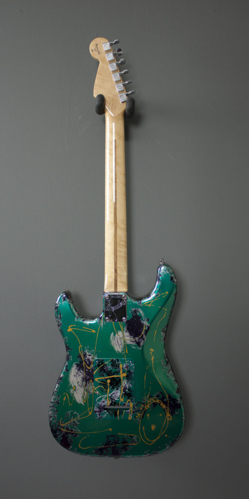 Fender Stratocaster Green Splat by Peter Kellet