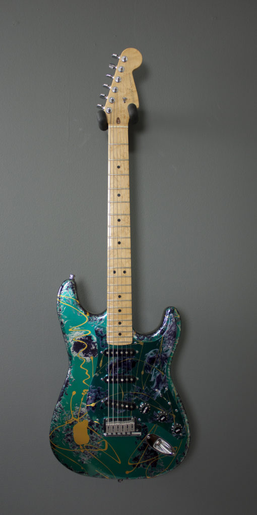 Fender Stratocaster Green Splat by Peter Kellet